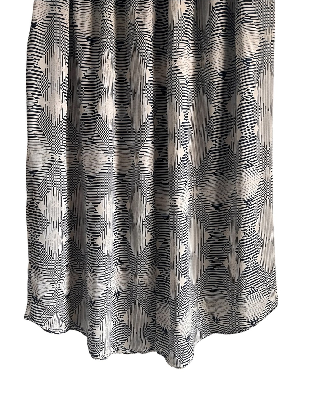 Greylin gathered geometric print silky midi skirt size XS excellent condition - Picture 8 of 10